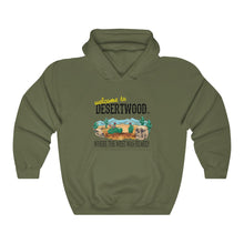 Load image into Gallery viewer, Welcome to DESERTWOOD Unisex Heavy Blend™ Hooded Pullover Sweatshirt