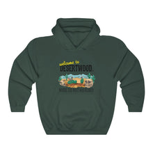 Load image into Gallery viewer, Welcome to DESERTWOOD Unisex Heavy Blend™ Hooded Pullover Sweatshirt