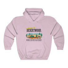 Load image into Gallery viewer, Welcome to DESERTWOOD Unisex Heavy Blend™ Hooded Pullover Sweatshirt