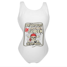 Load image into Gallery viewer, DESERTWOOD Privateers Of The Silver Screen Woman Vest One Piece Swimsuit