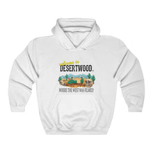 Load image into Gallery viewer, Welcome to DESERTWOOD Unisex Heavy Blend™ Hooded Pullover Sweatshirt