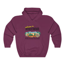 Load image into Gallery viewer, Welcome to DESERTWOOD Unisex Heavy Blend™ Hooded Pullover Sweatshirt