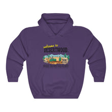 Load image into Gallery viewer, Welcome to DESERTWOOD Unisex Heavy Blend™ Hooded Pullover Sweatshirt