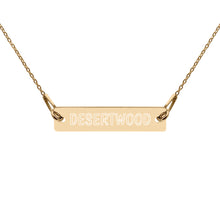 Load image into Gallery viewer, DESERTWOOD Engraved Bar Chain Necklace