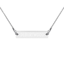 Load image into Gallery viewer, DESERTWOOD Engraved Bar Chain Necklace