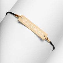 Load image into Gallery viewer, DESERTWOOD Engraved Bar String Bracelet