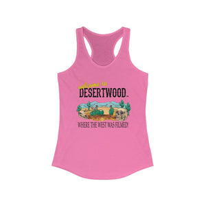 Desertwood Classic "Where The West Was Filmed" Racerback Tank (Sizes run smaller than usual)