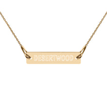 Load image into Gallery viewer, DESERTWOOD Engraved Bar Chain Necklace

