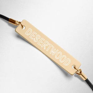 DESERTWOOD Engraved Bar String Bracelet