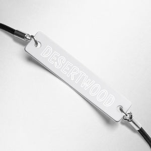 DESERTWOOD Engraved Bar String Bracelet