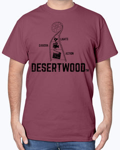 Desertwood Classic "Lights, Camera, Action!"Gildan Sign Cotton T-Shirt