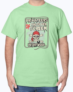 Desertwood Classic "Privateers Of The Silver Screen"Gildan Sign Cotton T-Shirt