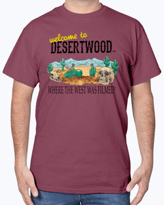 Desertwood Classic "Where The West Was Filmed" Gildan Cotton T-Shirt